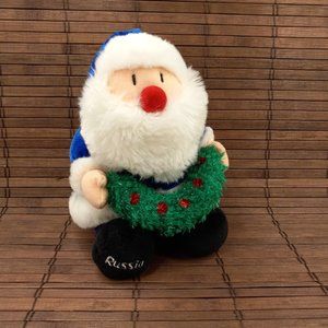 Windsor Collection Russia Santa 8" Garland Christmas Plush Vintage Sears Exclusi